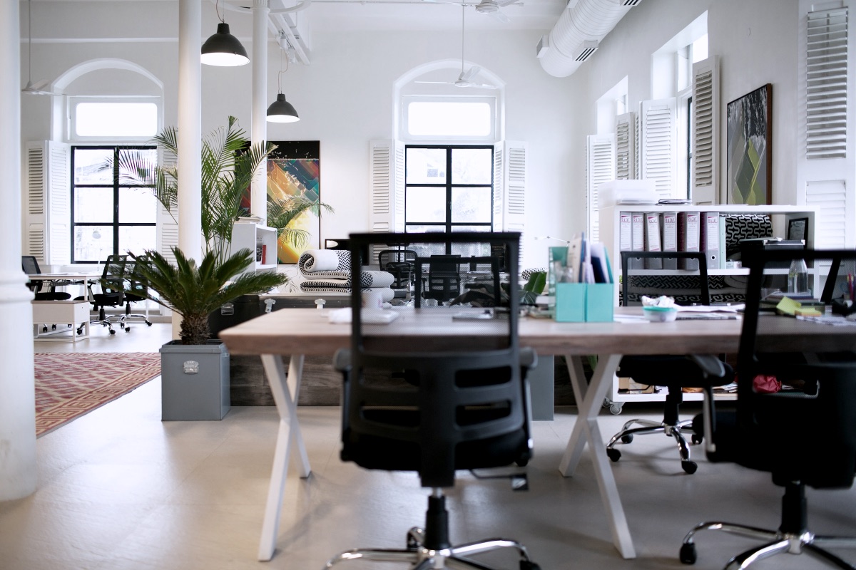 Chairs beside table